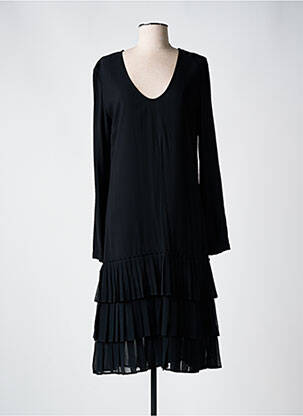 Rochie midi mâneci lungi mâneci lungi negru TWINSET femeie