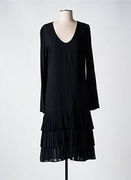 Rochie midi mâneci lungi mâneci lungi negru TWINSET femeie
