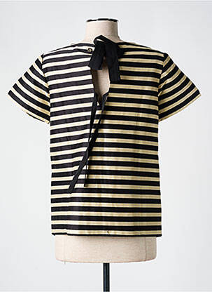 Tricou croială dreaptă mâneci scurte negru TWINSET femeie