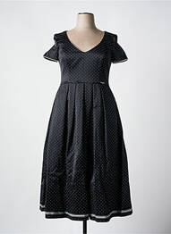 Rochie lungă mâneci scurte mâneci scurte negru TWINSET femeie
