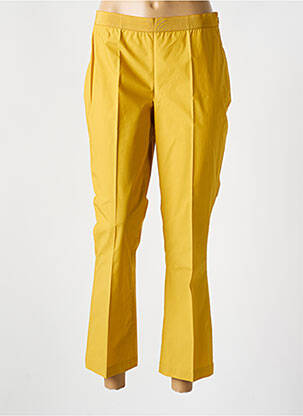 Pantalon 7/8 țesătură poplin galben TWINSET femeie