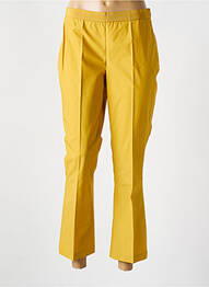Pantalon 7/8 țesătură poplin galben TWINSET femeie