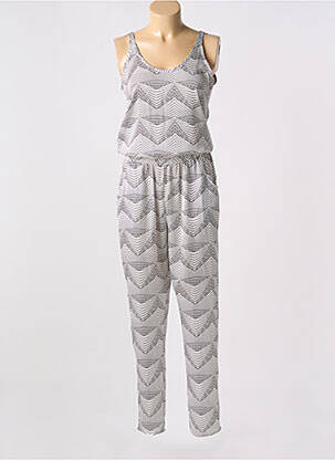 Salopetă-pantalon fără mâneci fără mâneci alb SKINY femeie