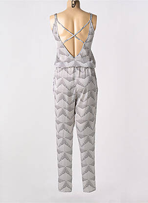 Salopetă-pantalon fără mâneci fără mâneci alb SKINY femeie