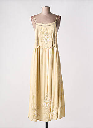 Rochie lungă galben YAATRA femeie