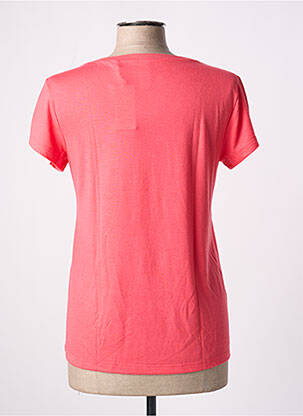Tricou elasticitate mâneci scurte roz SKINY femeie