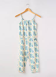 Salopetă-pantalon guler rotund bretele subțiri verde SKINY fată