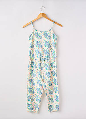 Salopetă-pantalon guler rotund bretele subțiri verde SKINY fată