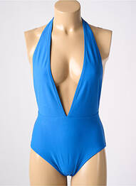 Costum de baie dintr-o singură piesă bretele elastice reglabile albastru SEGNI D'ACQUA CALVI femme