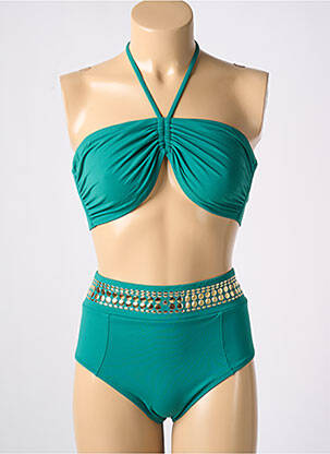 Costum de baie din două piese verde SEGNI D'ACQUA CALVI femeie