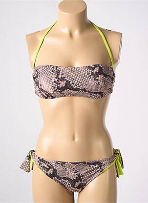 Costum de baie din două piese bej SEGNI D'ACQUA CALVI femeie