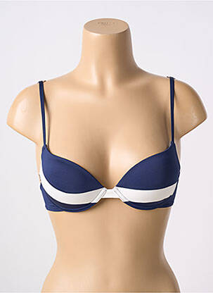 Sutien de costum de baie bretele elastice reglabile albastru HUIT femeie