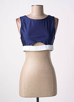 Sutien efect material satinat sutiene albastru LUZ femeie