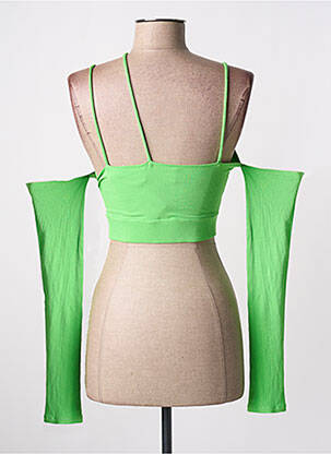 Top elasticitate mâneci lungi verde LAMA JOUNI femeie