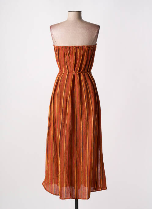 Rochie lungă portocaliu FAITHFULL THE BRAND femeie