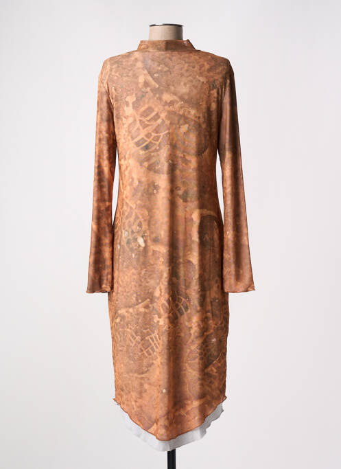 Rochie lungă maro SERAPIS femeie