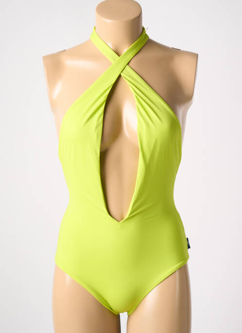 Costum de baie dintr-o singură piesă verde SANS MARQUE femeie