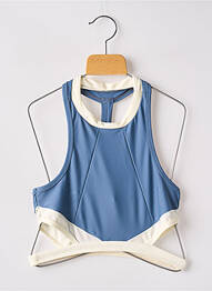 Sutien de costum de baie elasticitate top sutien tip racerback albastru LUZ femme