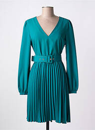 Rochie scurtă croială fluidă mâneci lungi verde GAUDI femme
