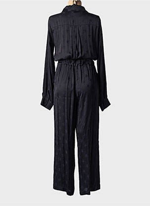 Salopetă-pantalon guler de bluză mâneci lungi negru BRAND UNIQUE femeie