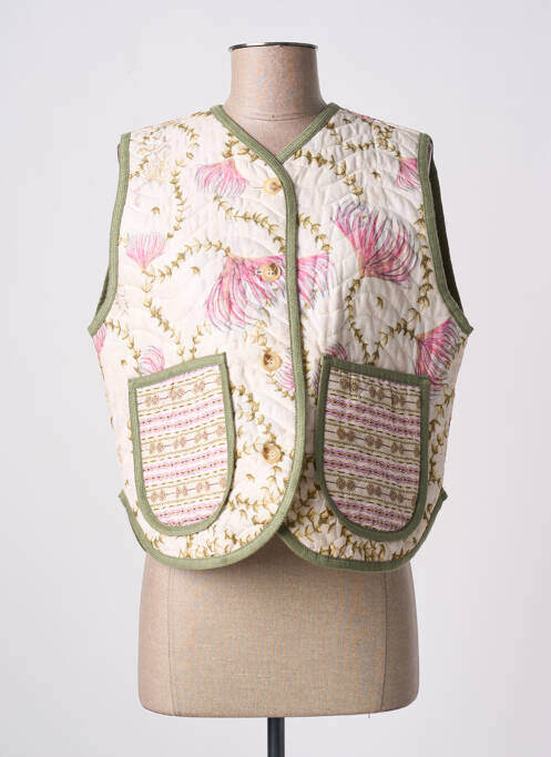 Vestă fără mâneci bej DIXIE femeie