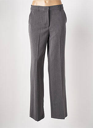 Pantalon drept închidere cu fermoar sub clapetă cu cârlig gri DIXIE femeie