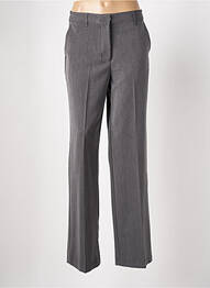 Pantalon drept închidere cu fermoar sub clapetă cu cârlig gri DIXIE femeie