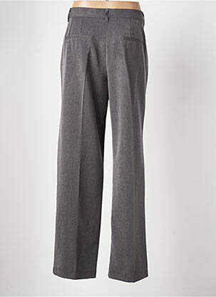 Pantalon drept închidere cu fermoar sub clapetă cu cârlig gri DIXIE femeie