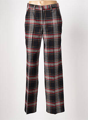 Pantalon drept închidere cu fermoar sub clapetă cu cârlig negru DIXIE femeie
