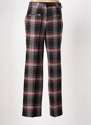 Pantalon drept închidere cu fermoar sub clapetă cu cârlig negru DIXIE femeie