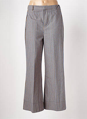 Pantalon evazat talie elastică albastru DIXIE femeie