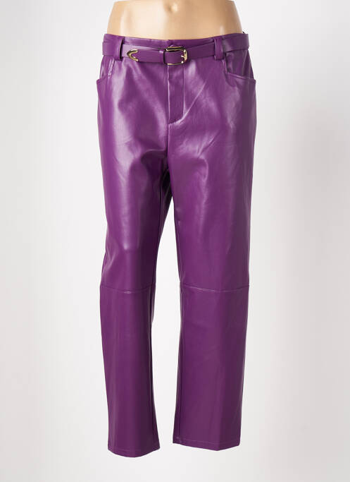 Pantalon drept violet IMPERIAL femeie
