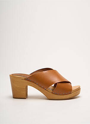 Mulete/Saboți maro HOOF femeie