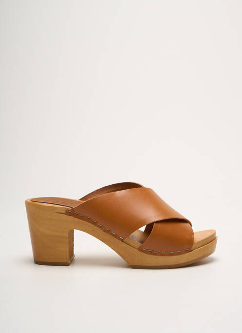 Mulete/Saboți maro HOOF femeie