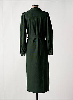 Rochie lungă mâneci lungi mâneci lungi verde MINIMUM femeie