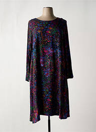 Rochie midi imprimeu fantezie mâneci lungi violet MADE IN SENS femeie