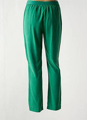 Pantalon slim talie elastică mărime normală verde NICE THINGS femeie