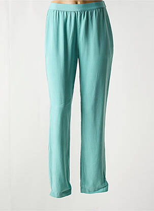 Pantalon slim talie elastică mărime normală albastru NICE THINGS femeie