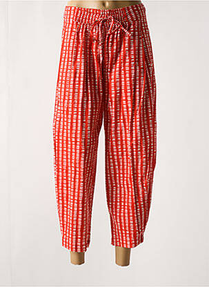 Pantalon larg roșu KALI YOG femeie