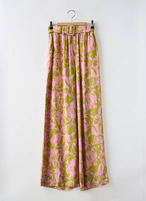 Pantalon larg roz SUNCOO femeie