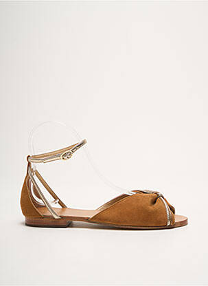Sandale/Pantofi decupați maro PETITE MENDIGOTE femeie