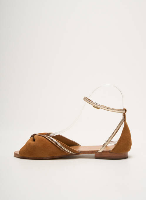 Sandale/Pantofi decupați maro PETITE MENDIGOTE femeie
