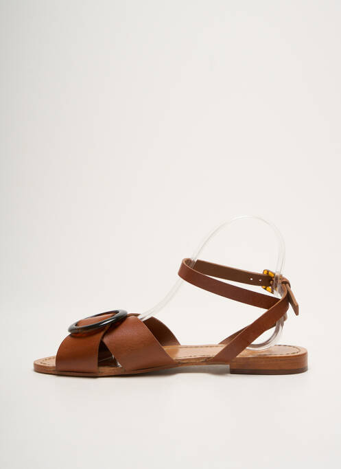 Sandale/Pantofi decupați maro PETITE MENDIGOTE femeie