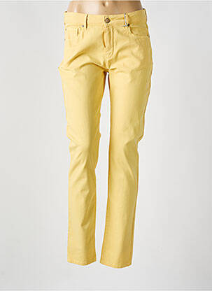 Pantalon slim țesătură poplin mărime normală galben LEE COOPER femeie