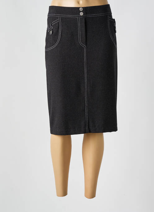 Fustă midi gri PLURIELLES femeie