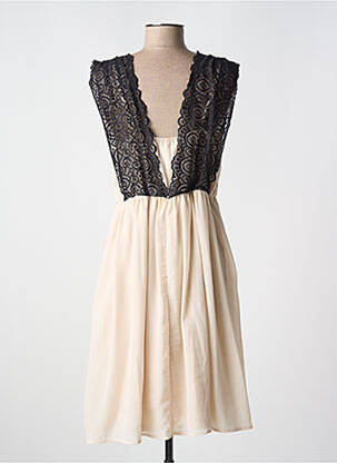 Rochie midi fără mâneci fără mâneci bej B.YOUNG femeie