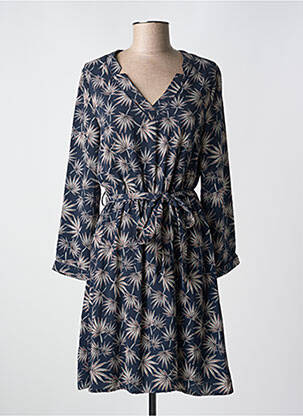 Rochie midi imprimeu fantezie mâneci lungi albastru IT HIPPIE femeie