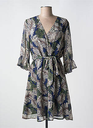 Rochie midi mâneci 3/4 mâneci 3/4 albastru IT HIPPIE femeie
