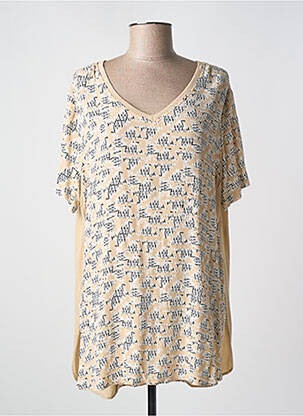 Tunică mâneci scurte bej YAYA femeie