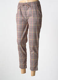 Pantalon 7/8 țesătură poplin mărime normală maro BANANA MOON femme
